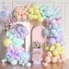 Macaron Colorful Butterfly Balloon Arch Background Arrangement Birthday Party Wedding Anniversary Mother'S Day Balloon Pack