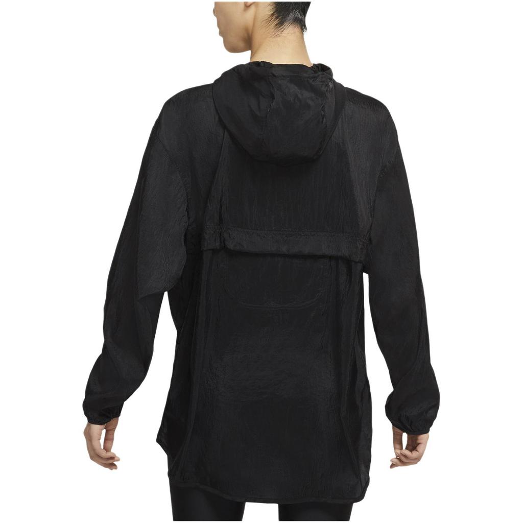 Nike Водонепроницаемая куртка с капюшоном и длинным рукавом с принтом логотипа, женские куртки черного цвета DQ0883-010