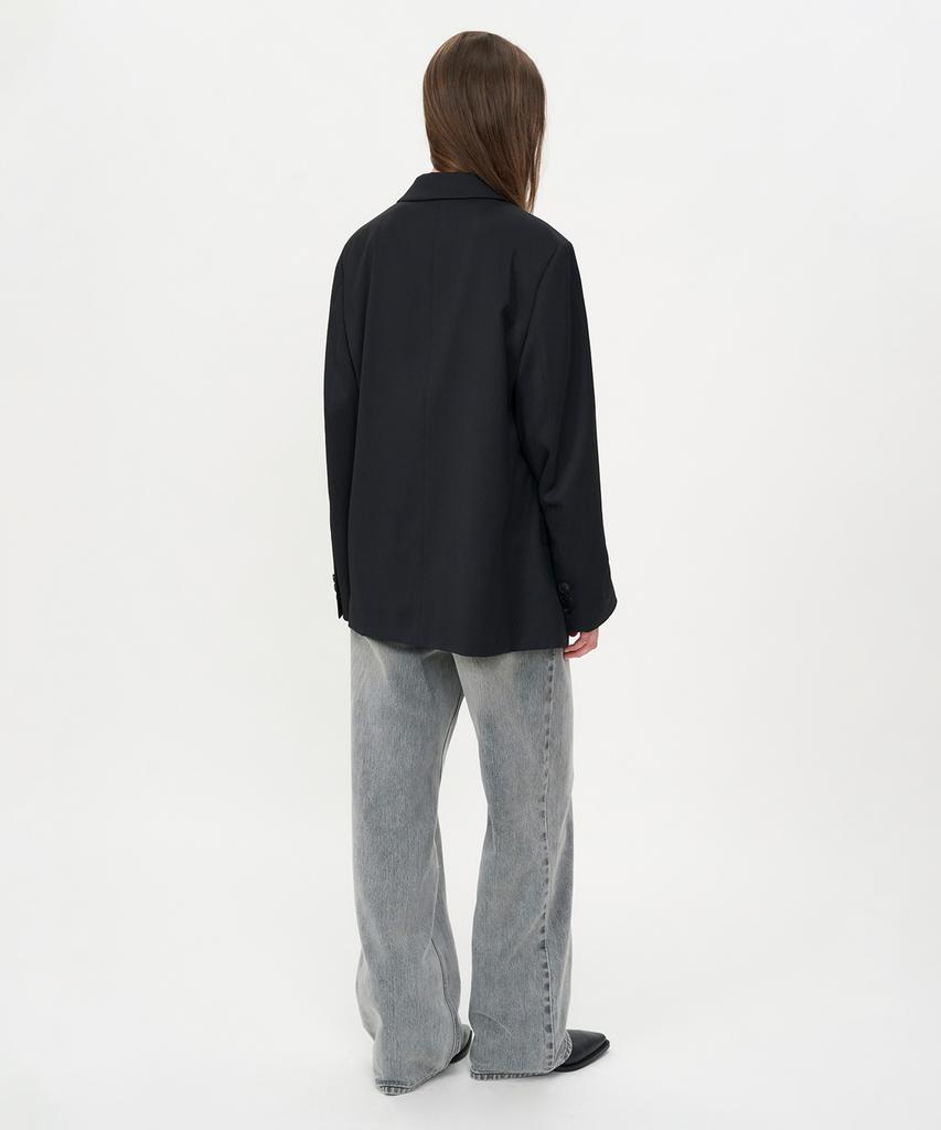 Insilence Women Minimal Oversized Blazer Black