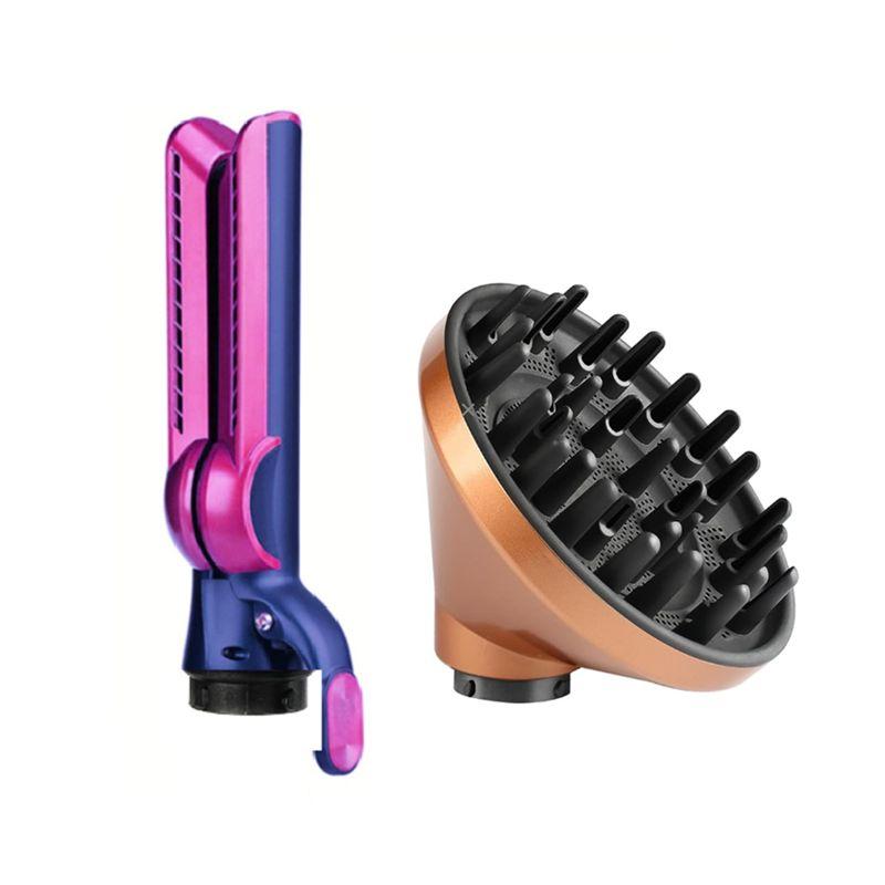 A04V Насадки-диффузор и выпрямитель для Dyson Airwrap HS01 HS05 HS08 Для гладкой укладки волос и завивки волос B