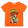 Wild Kratts 100% Хлопок Детская Футболка Мультяшный Принт Футболки 2-12 лет Милые Девочки Крутые Мальчики Короткий Рукав Детские Топы с Круглым Вырезом Лето