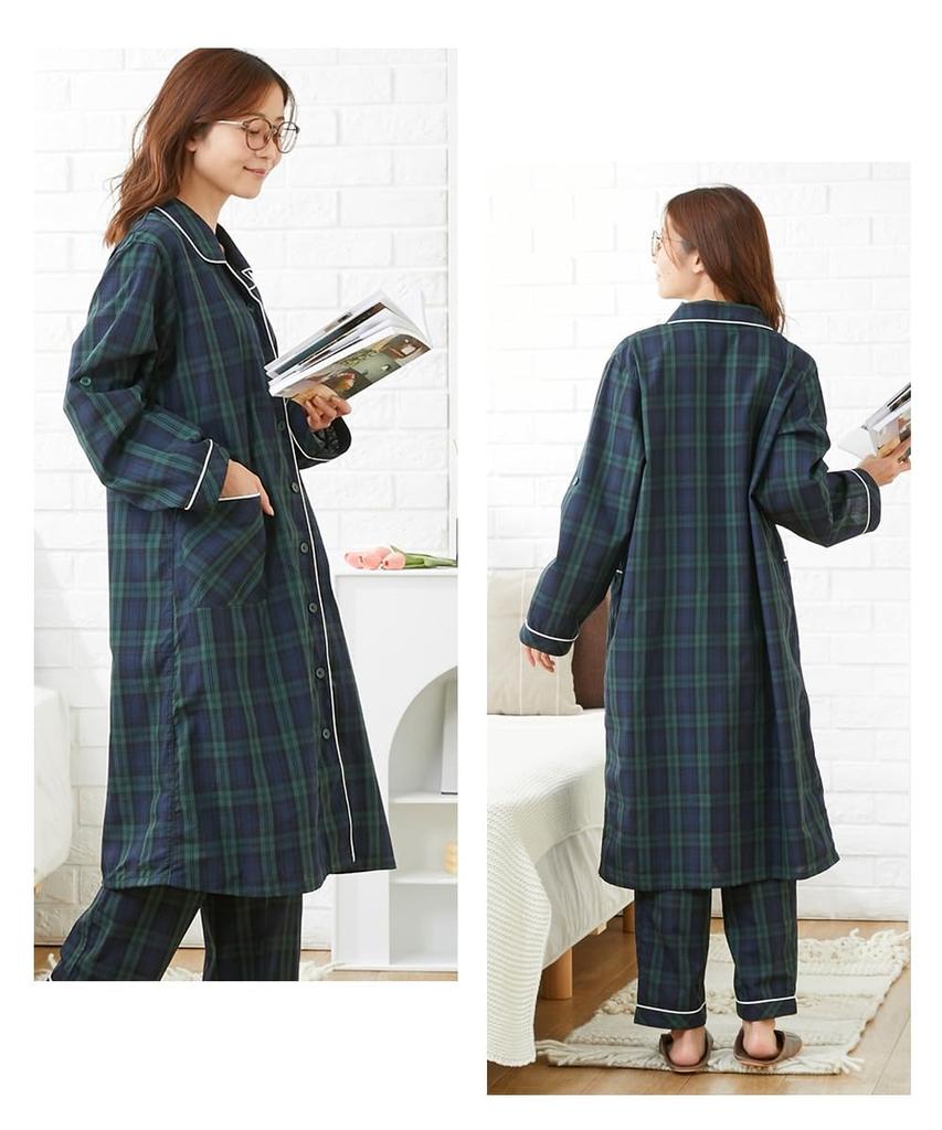 Пижама для кормящих матерей на 275 дней, открытая спереди, рубашка для кормящих матерей, бежевая пижама для беременных M [Nissen] Одежда/пижама [дородовая/послеродовая одежда]