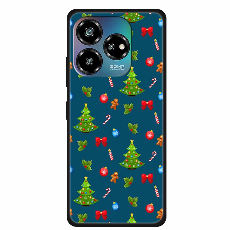 Christmas Lovely Cover For ZTE Axon 60 Lite Case Axon60 50 40 Lite Pro Ultra 30 Soft Silicone TPU Phone Case For ZTE Axon 60 4G