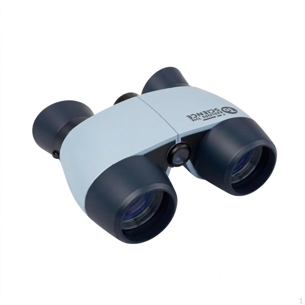 Educational Toy Binoculars | Compact, with Focusing Wheel, for Outdoor White