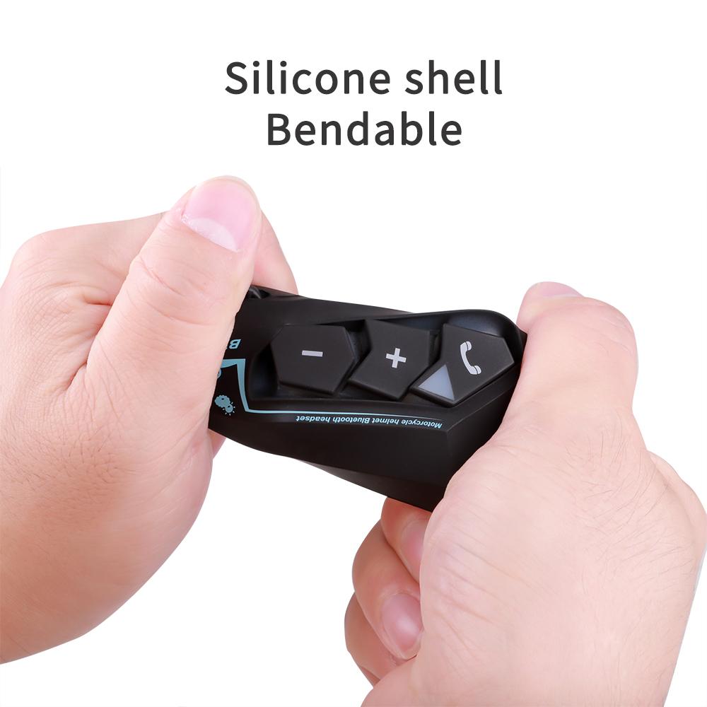 Motorcycle Helmet Headset Bluetooth 5.0 Voice Control Motorcycle Wireless Hands-on Talking Headset Waterproof For Skiing Riding