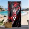 Пляжное полотенце с принтом AC Milan, быстросохнущее, мягкое, портативное, большое, прямоугольное, пляжное покрывало для путешествий, бассейна