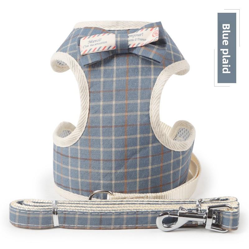 Новый поводок для маленьких собак, куртка-жилет для груди и спины собаки в форме банта