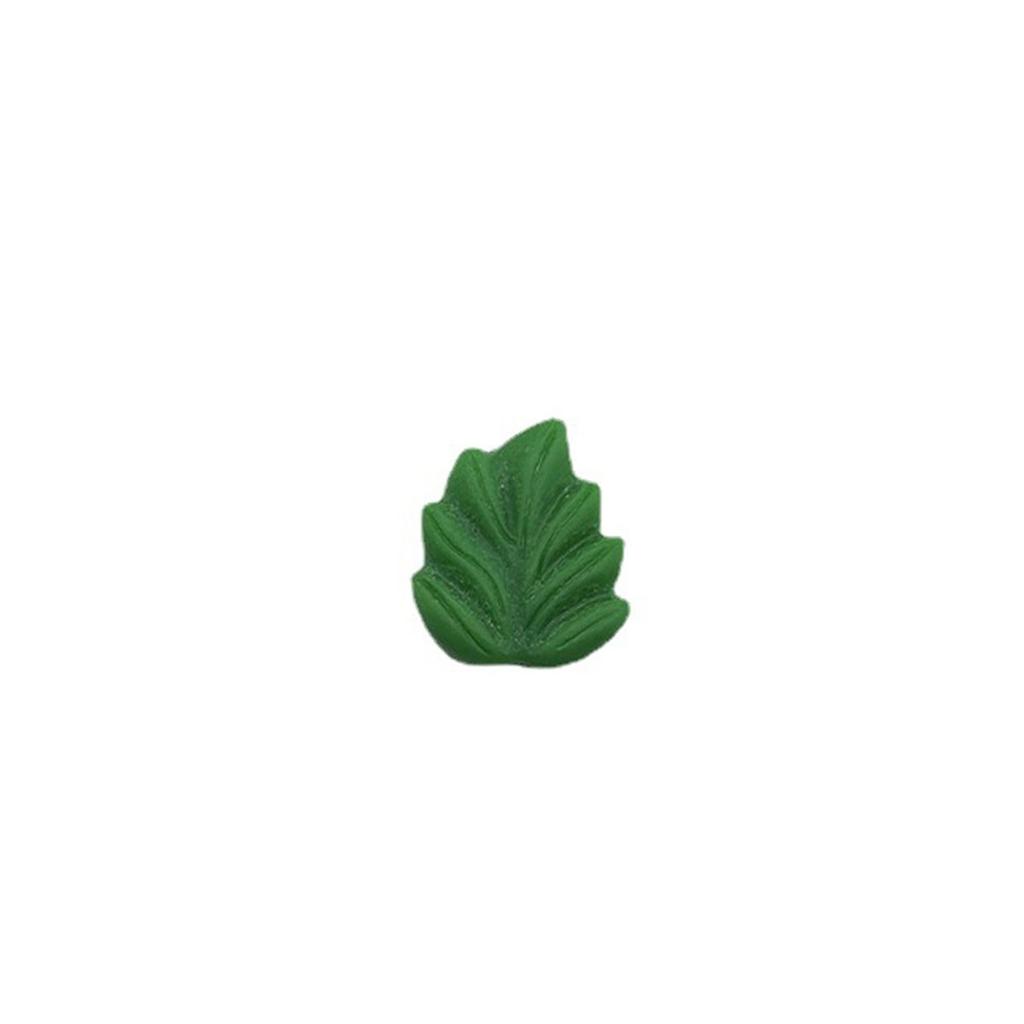 20pcs Kawaii Cute Mix Leaf Flat Back Resin Dome Grass Clipbook DIY Jewelry Craft Decoration Accessories