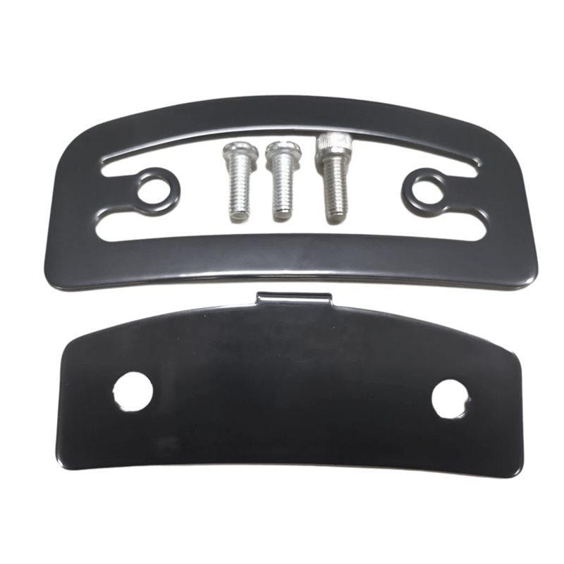 Flatlander 6" For All Models Black Mini Sissy Bar Backrest Pad With A Short Sissy Bar Center To 2-3/4 Motor