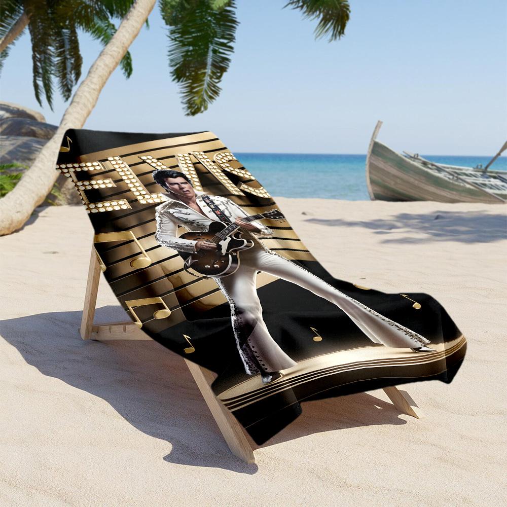 Elvis Presley Beach Towel Soft Durable Quick-Dry Comfortable Lightweight