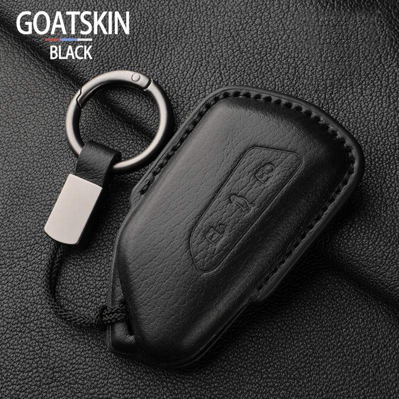 Кожаный чехол-брелок для ключей автомобиля для VW Volkswagen Golf 8 MK8 ID.3 ID.4 Cupra Skoda Octavia SEAT Leon MK4 2020 2021 Formentor Tarraco