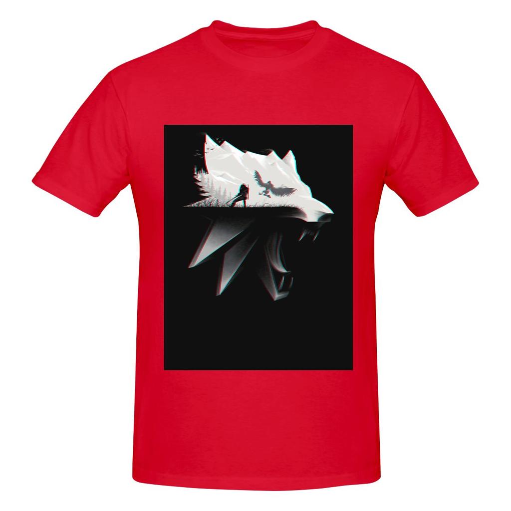 The White Wolf Breathable And Sweatwicking Tshirt Retro Academy Print Does Not Fade Shirt