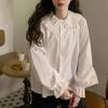 Women White Shirt Preppy Style Fashion Elegant Female Long Sleeve Blouse Y2K Sweet Kawaii All Match Shirts