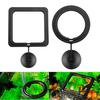 Fish Feeder Ring Fixed Feeding Area Food Tray Suspension Plastic Aquarium Floating Fish Food Ring with Suction Cup for Guppy Betta Goldfish