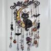Dangling Strands Crystal Wind Chime Halloween Themed Wind Chime Suncatcher Wind Chime  Door Display