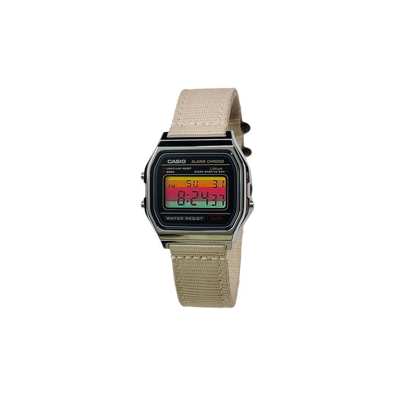 Casio Индивидуальные часы модифицированная серия золотой смоляной корпус водонепроницаемые F-91WM-9A модифицированные-Нефритовый Огонь Кварцевые нейлоновый ремешок m F-91WM-9A