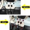 For Fiat 500 2016-2026 Dashboard air conditioning control knob Decoration Ring Cover Car Interior Accessories