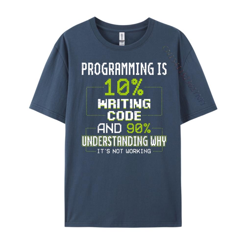 Programming Computer Geek Nerd Humor Saying Programmer White Graphic Tee Man White T Shirt Unisex Funny