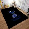 "Tottenham Hotspur Logo Printed Carpet Black Soft Floor Mat" Suitable for use as an anti-slip for living room bedroom sofas