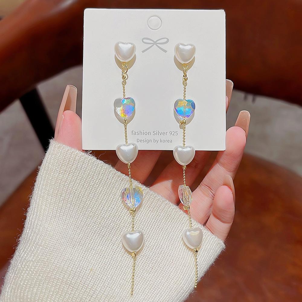 Модные жемчужные серьги, серьги-джокеры, новые серьги Niche Temperament с длинными кисточками