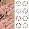DIY Craft Hat Accessories Flower-shaped Rhinestone Buttons Clothes Decoration Crystal Glass Stone