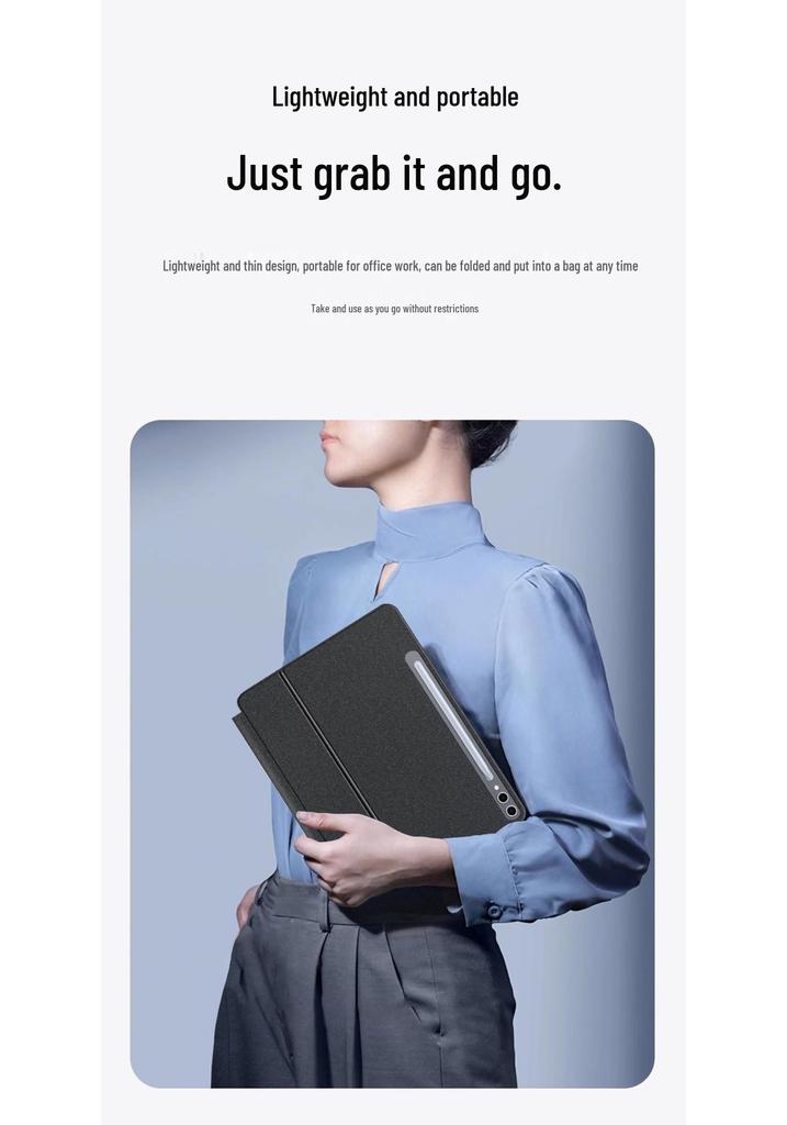 Совместимый чехол-подставка для Samsung Galaxy Tab S11 Ultra, Magic Keyboard, S10 Lite, S10 FE+, S9