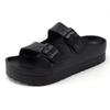Summer Women's Thick Soled Slippers Outdoor Beach Sandals EVA Platform Flip Flops for House Slides Buckle Soft Thick Sole Sandals