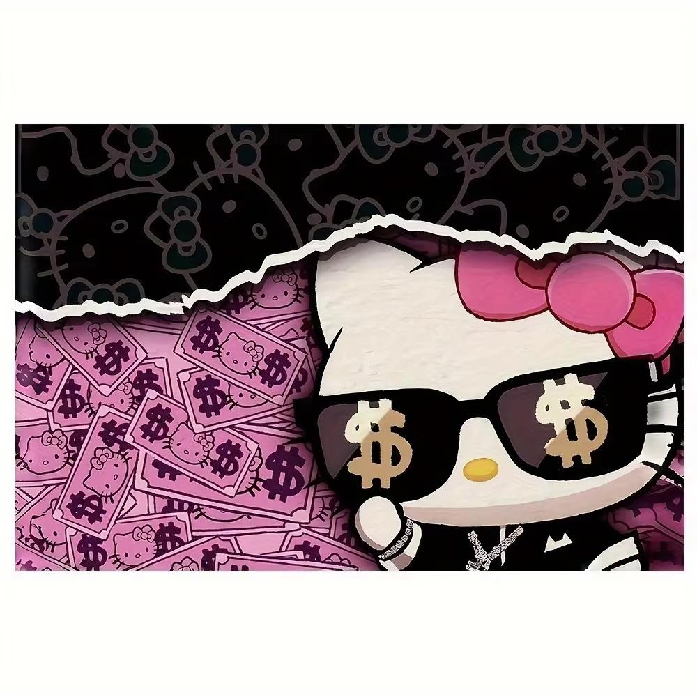 Hello Kitty Pattern Tapestry High Quality Multi Size Flat Print for Home Office Wall Decor Gift