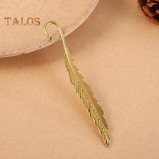 2Pcs Feather Bookmark Metal Book Mark Page Reading DIY Gifts Stationery for Home Study School Office