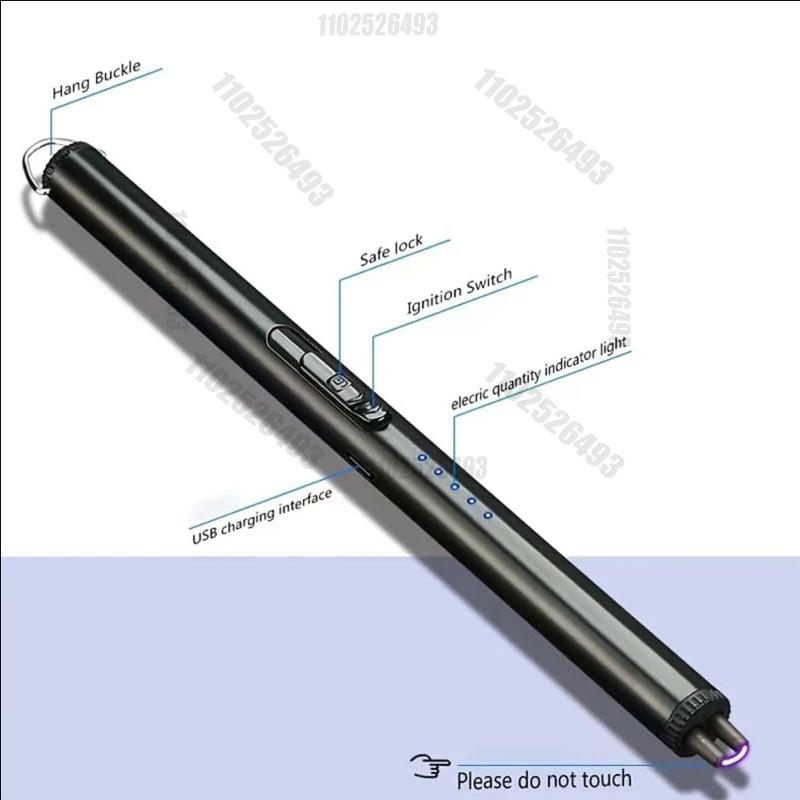 Портативный импульсный пистолет для зажигания на открытом воздухе, газовая горелка, газовая горелка, барбекю, кухонная горелка с двойной дугой, USB-электронная зажигалка