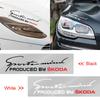 1Pcs Car Front Head Light Eyebrow 3D Sticker Decorator Sport Design for Superb Octavia Kodiaq Yeti Rapid Karoq Fabia Kamiq Enyaq Vis SCALA