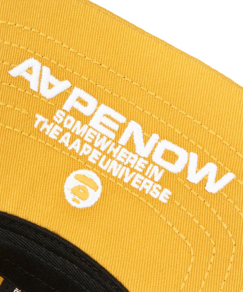 Кепка Eipeu Aape Now с логотипом Moonface, желтая / Aapcpm4865Xxqyed