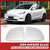 Real 1000R 1 Pair Side Rearview Mirror Glass Lens for Tesla Model Y Model Y 2019 2020 2025 Wide View Anti Glare ModelY Wing