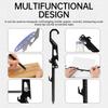 Outdoor Summer Anti-mosquito Ground Insert Multi-functional Bottle Opener Measuring Scale Stainless Steel Mosquito Coil Holder