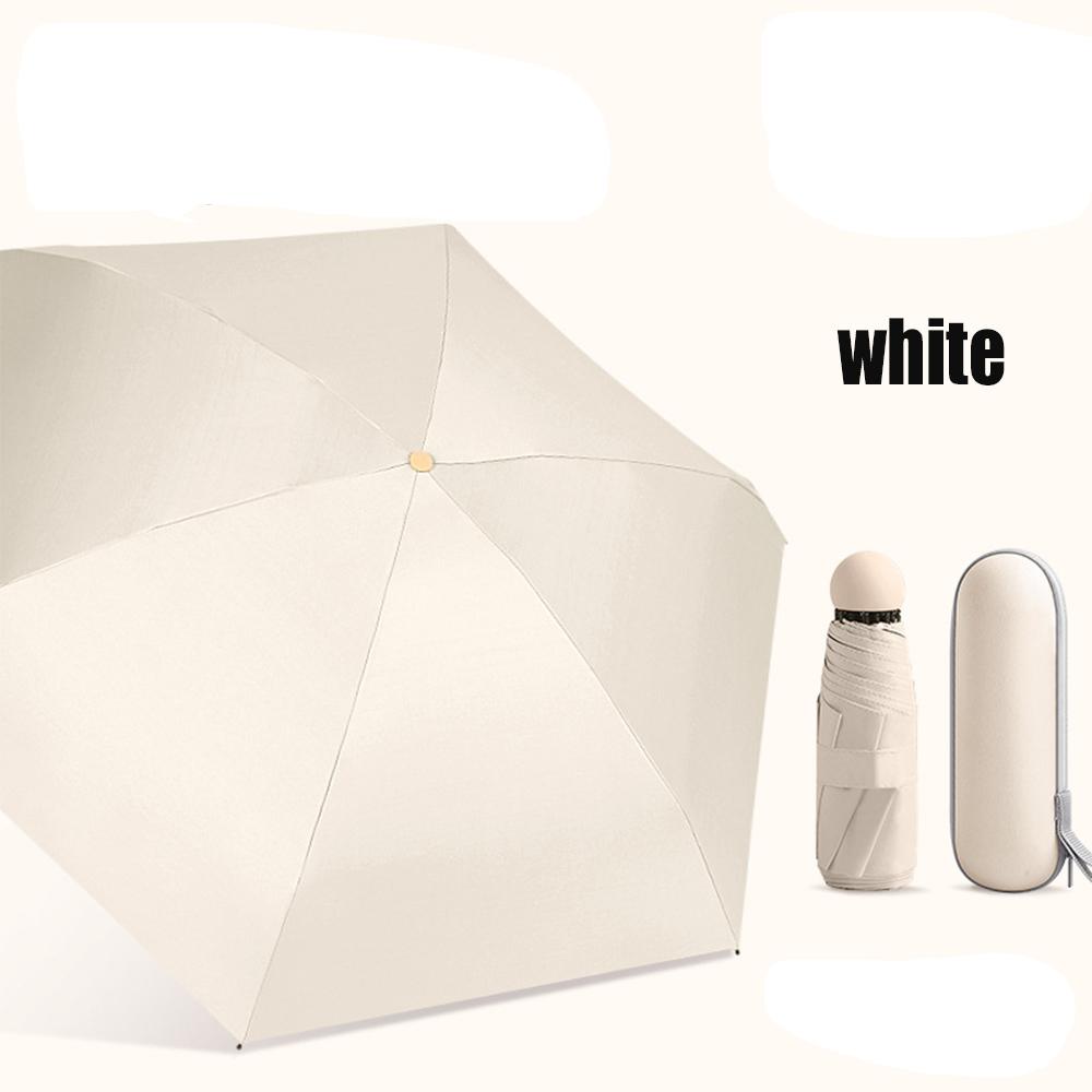 Зонт-капсула двойного назначения, защита от дождя и солнца, складной дорожный портативный мини-зонт