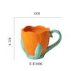 Nordic Creative Tulip Flower Water Cup Керамическая кружка для офиса, послеобеденного чая, латте, кофе, чашка для домашнего завтрака, молока, напитков, подарков