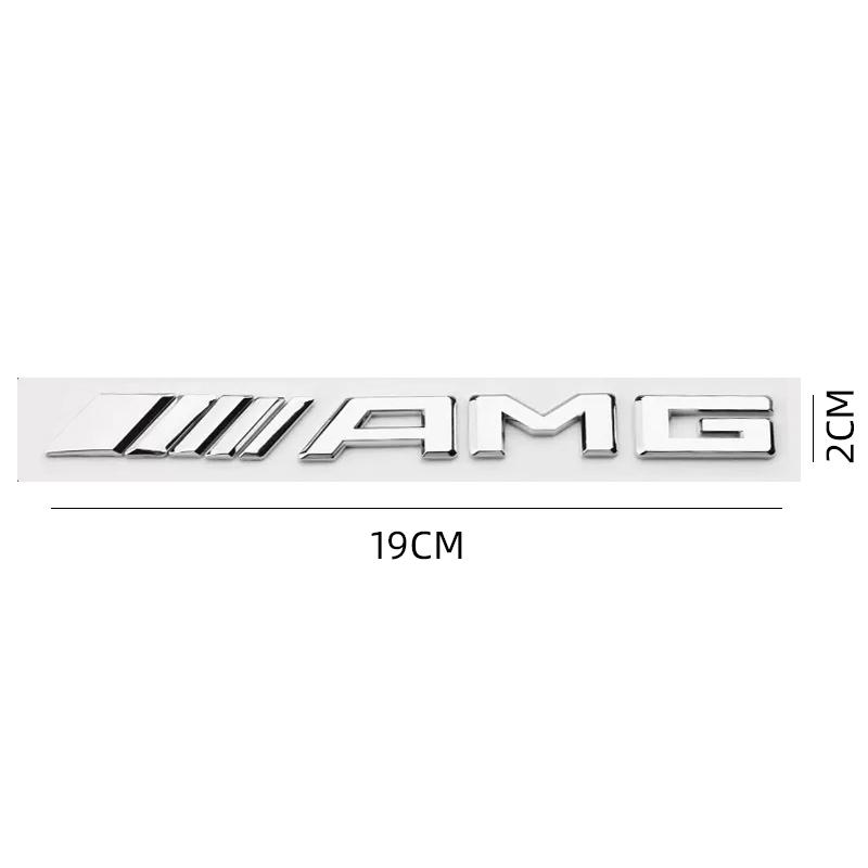NSY2 Metal Car 3D Rear Letter Emblem Trunk Sticker Car stickers for Mercedes Benz AMG A C E S Class W203 W220 W206 W205 W211 C260