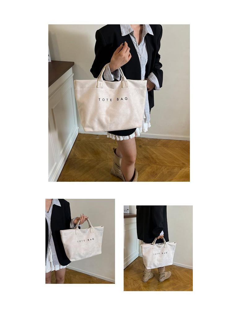 Трендовая вместительная сумка-тоут в стиле кросс-бордер – легкая и универсальная для повседневного шоппинга и поездок на работу