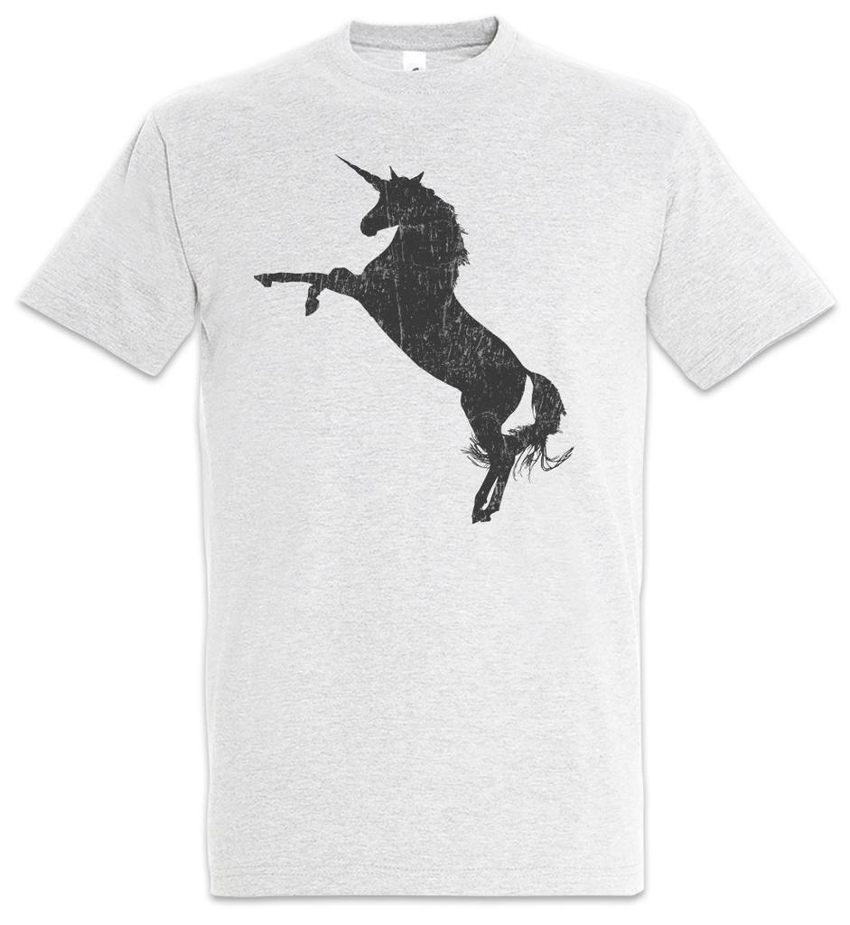 Unicorn Silhouette T-Shirt Toon Cartoon Comic Look Princess Fairies Fun Music