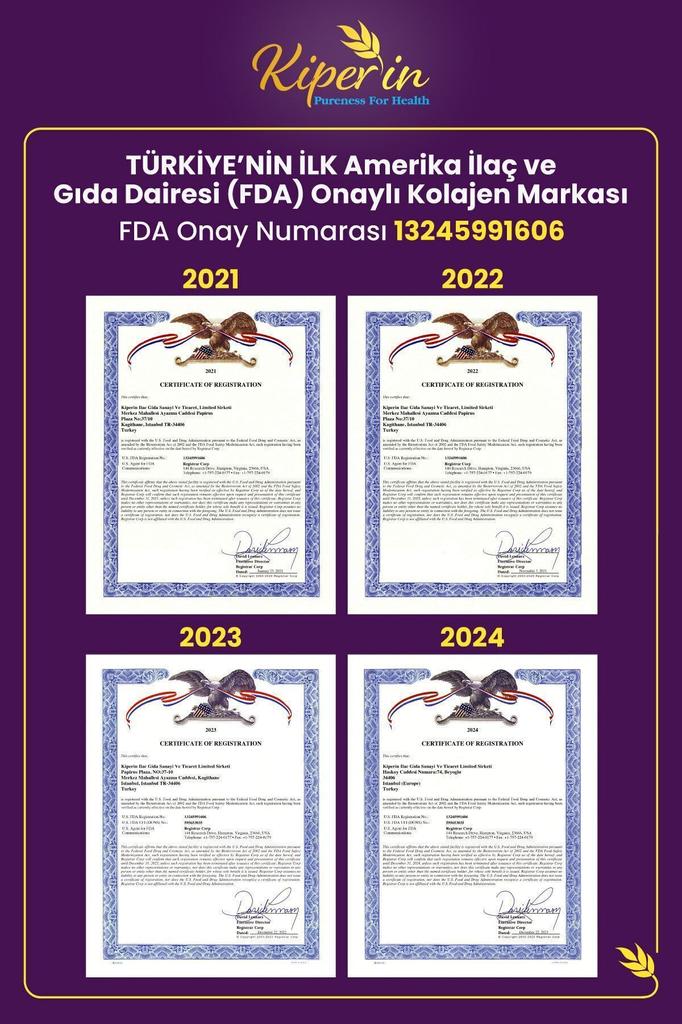 Kiperin 100% чистый и натуральный фиолетовый и мультиколлагеновый пептиды липосомальная технология пищевая добавка (576 грамм)