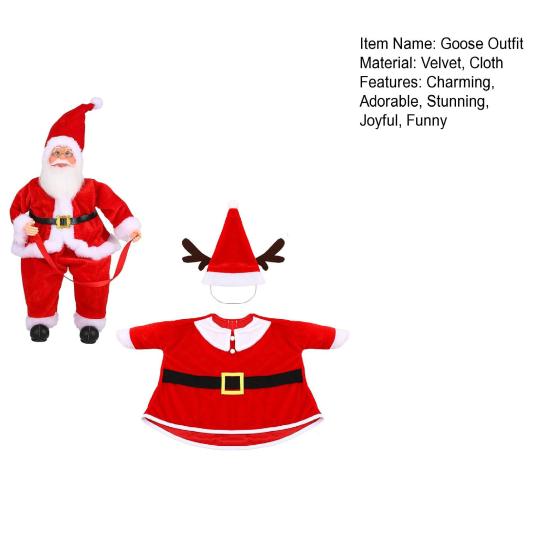 Наряды Гусыни Миссис Клаус для 23-дюймовых цементных или пластиковых