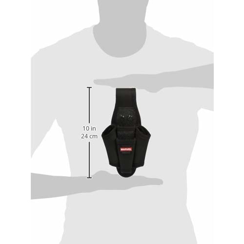 Marvel Electrician's Pocket Shutto Pliers Holder with Two-Tier Side Screwdriver Holder, MDP-SU44, Black