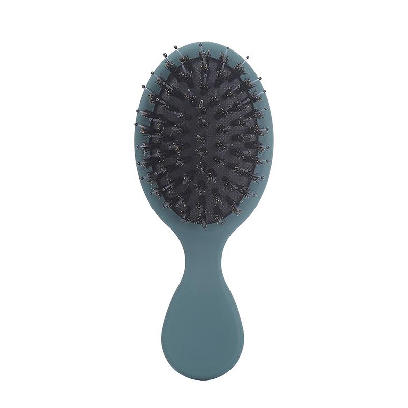High Quality Customized Logo Personalized Air Cushion Mini Baby Hair Travel Size Boar Bristles Hairbrush