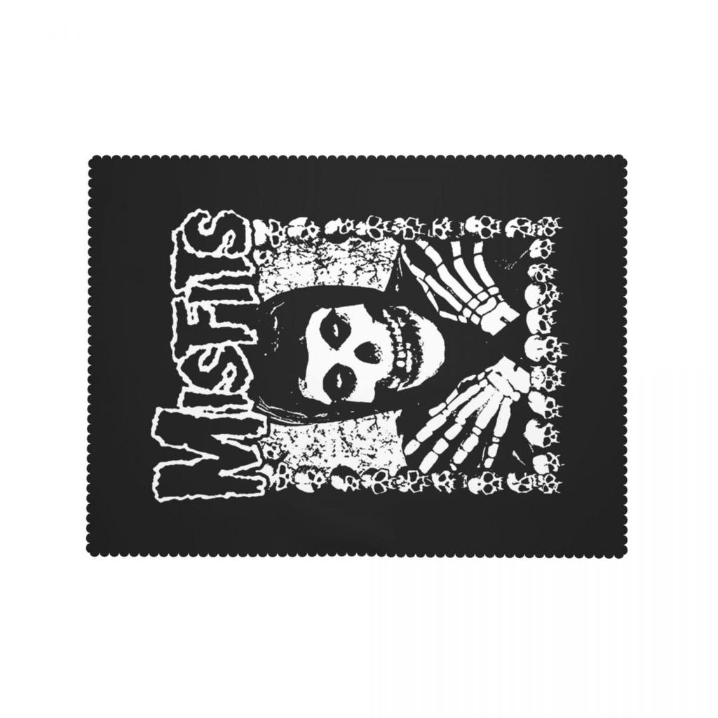 Misfits Череп Индивидуальная Прямоугольная Скатерть Водонепроницаемая Покрышка для Стола для Праздничных Вечеринок Декор Скатерть