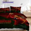 Ronaldo's Triumph Three-piece set (1 * duvet cover + 2 * pillowcase, without core) Duvet cover and pillowcase Christmas birthday gift