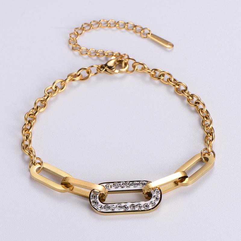 Fashion Exquisite Stainless Steel Chain Bracelet All-match Nice Bracelet Elegant Women Hand Bracelets