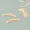 1Pcs Mini Wooden Hanger Mini Dollhouse Coat Hanger Toys Doll Accessories Doll House Decorative