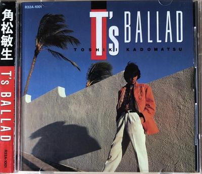 CD ТОСИКИ КАДОМАТСУ Ts Ballad R32A1001 RVC Corporation 1986 Япония Японский Поп-Рок Б/у