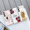 Мягкий прозрачный силиконовый чехол Flower Marble для Xiaomi Redmi Note 13 14T 15 Samsung A55 A35 M35 S24 iPhone Huawei Honor Camera Защитный противоударный чехол