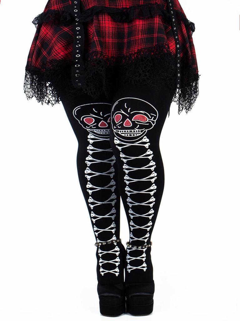 Чулки с мультяшным принтом на Хэллоуин и Рождество - праздничные колготки для праздничных вечеринок и костюмированного реквизита